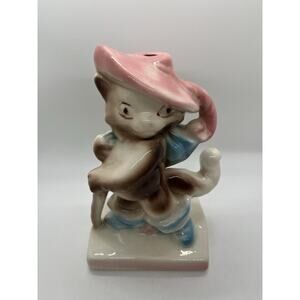 1961 Puss in Boots Ceramic Lamp Base by Lane & Co. Van Nuys Calif. BASE ONLY